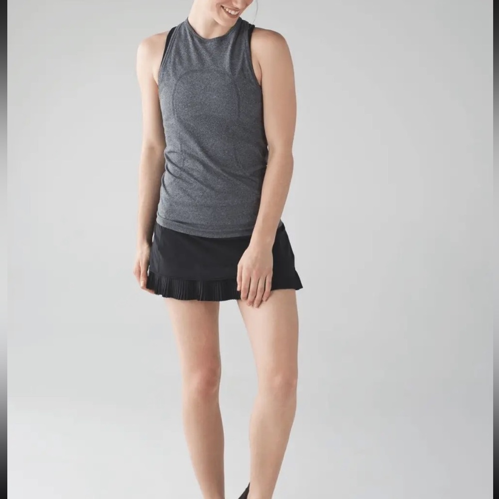 lululemon athletica Black Tennis Skort with Pleated Hem - Picture 3 of 6